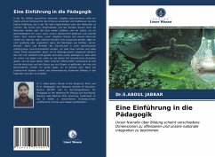 Eine Einführung in die Pädagogik - Jabbar, Dr.S.Abdul