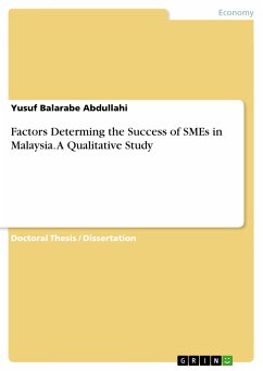 Factors Determing the Success of SMEs in Malaysia. A Qualitative Study (eBook, PDF)