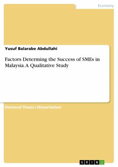 Factors Determing the Success of SMEs in Malaysia. A Qualitative Study (eBook, PDF)