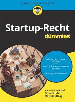 Startup-Recht für Dummies (eBook, ePUB) - Lewinski, Kai Von; Strahl, Sören; Haag, Matthias