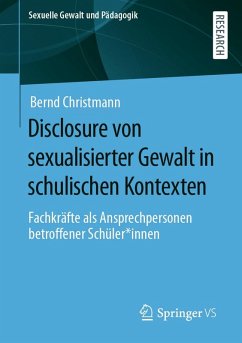 Cover Disclosure von sexualisierter Gewalt in schulischen Kontexten (eBook, PDF)