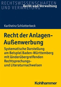 Cover Recht der Anlagen-Außenwerbung (eBook, ePUB)