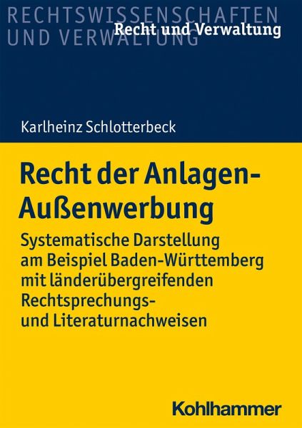 Recht der Anlagen-Außenwerbung (eBook, PDF) Recht der Anlagen-Außenwerbung (eBook, PDF)