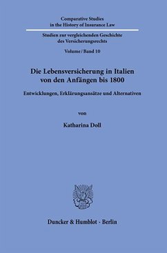Die Lebensversicherung in Italien von den Anfängen bis 1800. - Doll, Katharina
