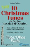 Flute/Oboe part of &quote;10 Christmas Tunes&quote; for Flex Woodwind Quartet (fixed-layout eBook, ePUB)