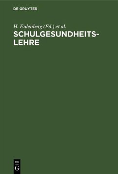 Schulgesundheitslehre (eBook, PDF)