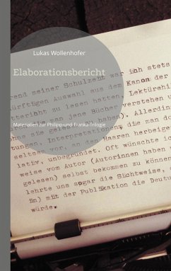 Elaborationsbericht (eBook, ePUB) - Wollenhofer, Lukas