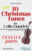 Cello 1 part of "10 Christmas Tunes for Cello Quartet" (fixed-layout eBook, ePUB)
