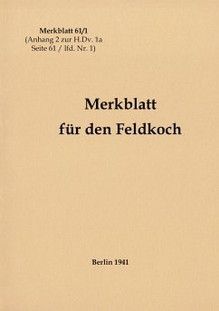 Cover Merkblatt 61/1 Merkblatt für den Feldkoch