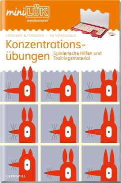 miniLÜK. Fördern & Fordern: Konzentrationsübungen. Vorschule/1./2. Klasse - Müller, Heiner