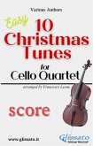 10 Christmas Tunes for Cello Quartet (score) (fixed-layout eBook, ePUB)