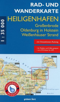 Rad- und Wanderkarte Heiligenhafen, Oldenburg in Holstein, Großenbrode