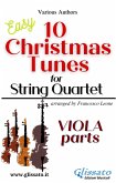 Viola part of "10 Christmas Tunes" for String Quartet (fixed-layout eBook, ePUB)