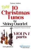 Violin I part of &quote;10 Christmas Tunes&quote; for String Quartet (fixed-layout eBook, ePUB)