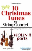 Violin II part of "10 Christmas Tunes" for String Quartet (fixed-layout eBook, ePUB)