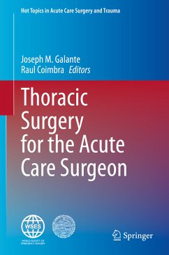 Thoracic Surgery for the Acute Care Surgeon (eBook, PDF)