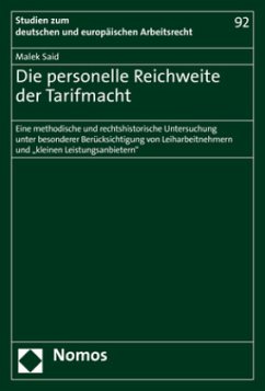 Cover Die personelle Reichweite der Tarifmacht