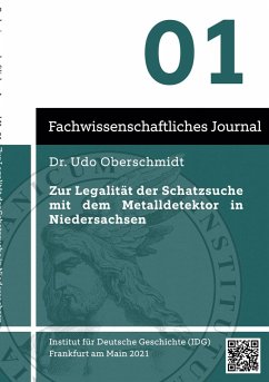 Cover Zur Legalität der Schatzsuche mit dem Metalldetektor in Niedersachsen (eBook, ePUB)