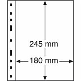 Kunststoffhüllen OPTIMA, 1er Einteilung, glasklar, 10er Pack