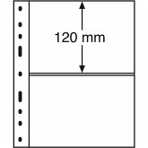 Kunststoffhüllen OPTIMA, 2er Einteilung, schwarz, 10er Pack