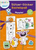 Glitzer-Sticker Bastelspaß. Monster Glitzer-Sticker Bastelspaß. Monster