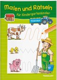 Malen und Rätseln für Kindergartenkinder. Bauernhof