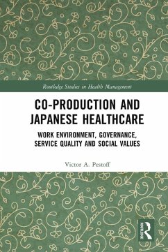 Co-production and Japanese Healthcare (eBook, ePUB) - Pestoff, Victor