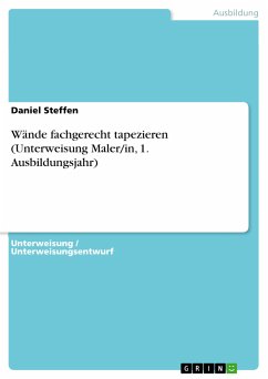 Wände fachgerecht tapezieren (Unterweisung Maler/in, 1. Ausbildungsjahr) (eBook, PDF)