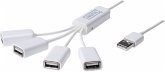 DIGITUS Slim Spider USB-Hub 4-Ports, 4 x USB A/F DA-70216