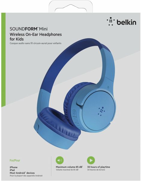 Belkin Soundform Mini-On-Ear Kinder Kopfhörer kaufen - bücher.de AUD002btBL Portofrei blau bei