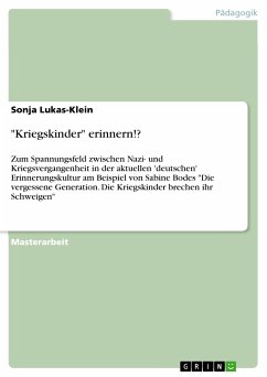 "Kriegskinder" erinnern!? (eBook, PDF)