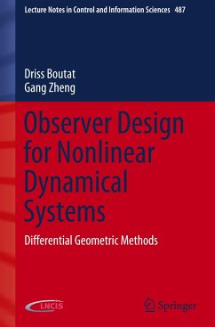 Observer Design for Nonlinear Dynamical Systems - Boutat, Driss;Zheng, Gang