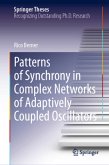 Patterns of Synchrony in Complex Networks of Adaptively Coupled Oscillators