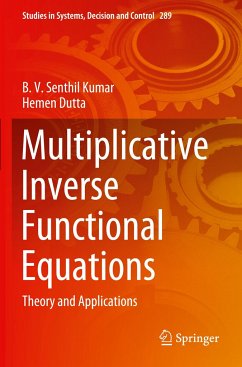 Multiplicative Inverse Functional Equations - Senthil Kumar, B. V.;Dutta, Hemen