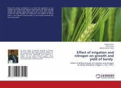 Effect of irrigation and nitrogen on growth and yield of barely - Kumar, Sanjay;Kumar, Arun;Tiwari, Jitendra Kumar