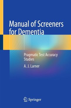 Cover Manual of Screeners for Dementia