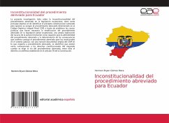 Cover Inconstitucionalidad del procedimiento abreviado para Ecuador