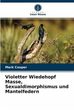 Violetter Wiedehopf Masse, Sexualdimorphismus und Mantelfedern - Cooper, Mark