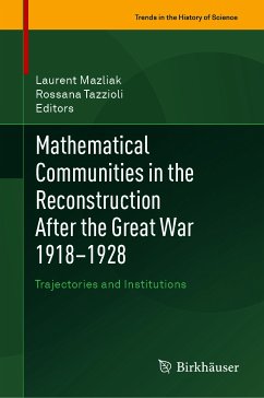 Mathematical Communities in the Reconstruction After the Great War 1918–1928 (eBook, PDF)