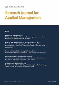 Research Journal for Applied Management - Jg. 1, Heft 2 - Friesendorf, Cordelia;Ghorbani, Mijka;Günther, Julia