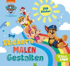 PAW Patrol Stickern, Malen, Gestalten. Mit 250 Stickern. Für Kinder ab 3 Jahren - Schwager & Steinlein Verlag
