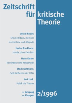 Zeitschrift für kritische Theorie / Zeitschrift für kritische Theorie, Heft 2 / Zeitschrift für kritische Theorie HEFT 2