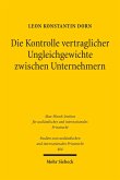 Die Kontrolle vertraglicher Ungleichgewichte zwischen Unternehmern (eBook, PDF)
