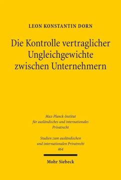 Cover Die Kontrolle vertraglicher Ungleichgewichte zwischen Unternehmern (eBook, PDF)