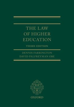 The Law of Higher Education (eBook, ePUB) - Farrington, Dennis; Palfreyman OBE, David