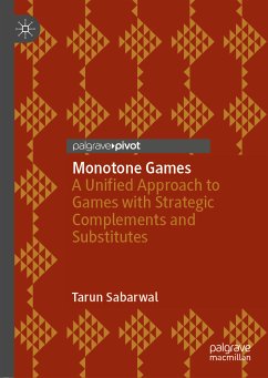 Monotone Games (eBook, PDF) - Sabarwal, Tarun