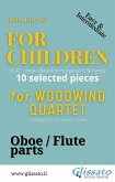 Flute/Oboe part of &quote;For Children&quote; by Bartók for Woodwind Quartet (fixed-layout eBook, ePUB)
