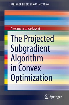 The Projected Subgradient Algorithm in Convex Optimization (eBook, PDF) - Zaslavski, Alexander J.