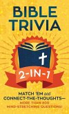 Bible Trivia 2-In-1: Match 'em and Connect-The-Thoughts--1,000 Mind-Stretching Questions!