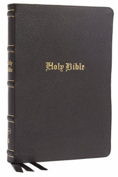 KJV Holy Bible: Large Print Thinline, Black Genuine Leather, Red Letter, Comfort Print: King James Version - Nelson, Thomas